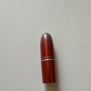 MAC Red Glitter mini Lipstick, shade Vegas volt
